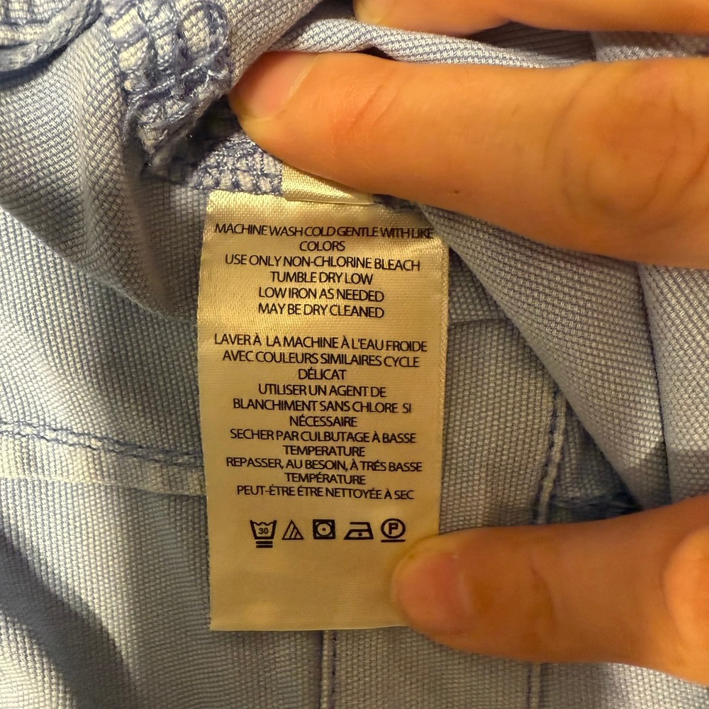 Anthropology x Pilcro‎ The Wanderer Light Blue Chambray Pants Size 31 Relaxed - Picture 8 of 16